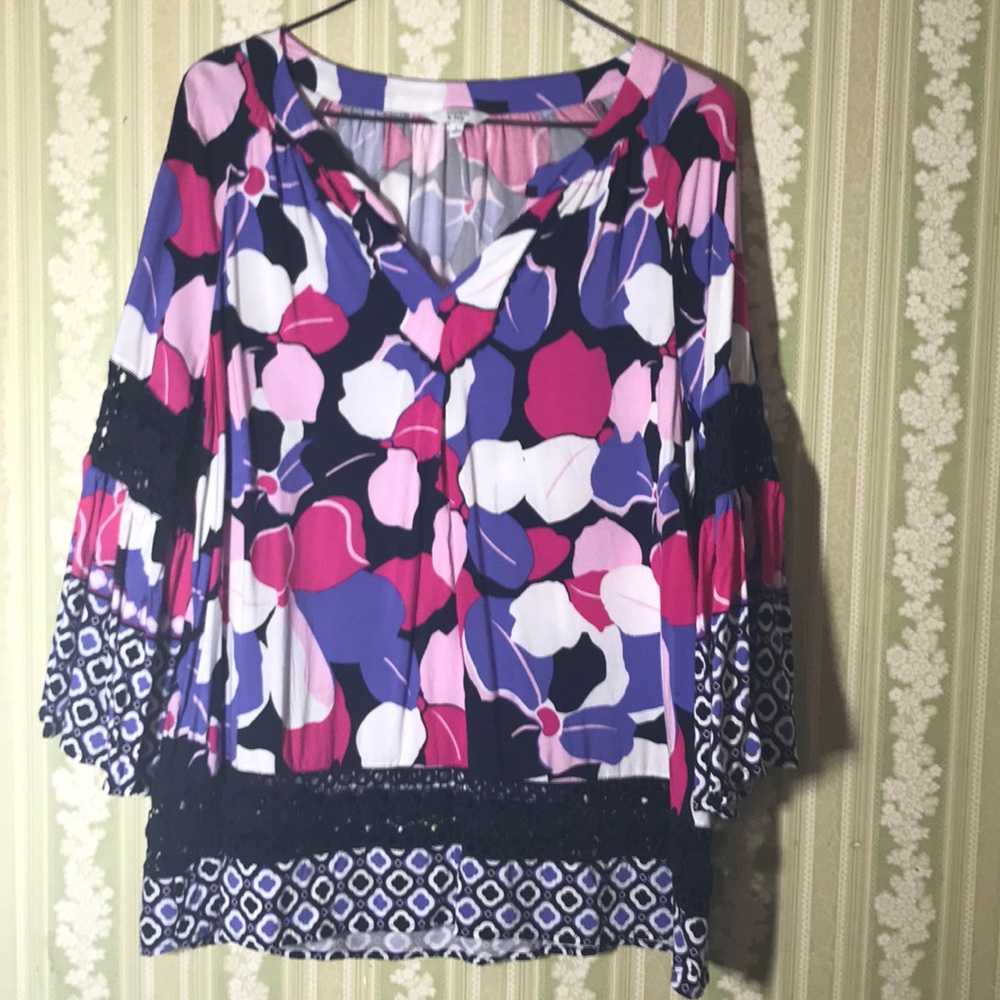 Floral crown and Ivey blouse